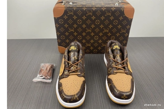 JORDAN AIR Low 1 CASE) -LouiV Top (WITH O-W WHITE-LouiV 0412